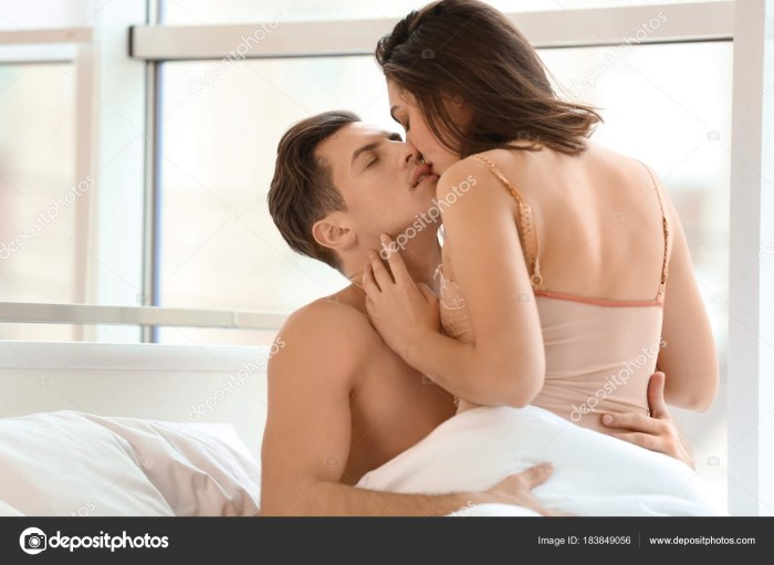 Man and woman in bed