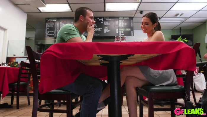 Vanessa Cage footjob in stockings