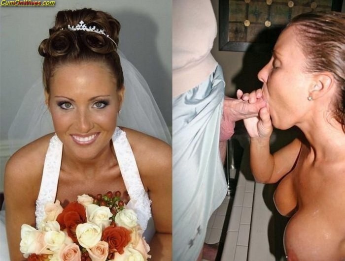Brides before and after blowjob