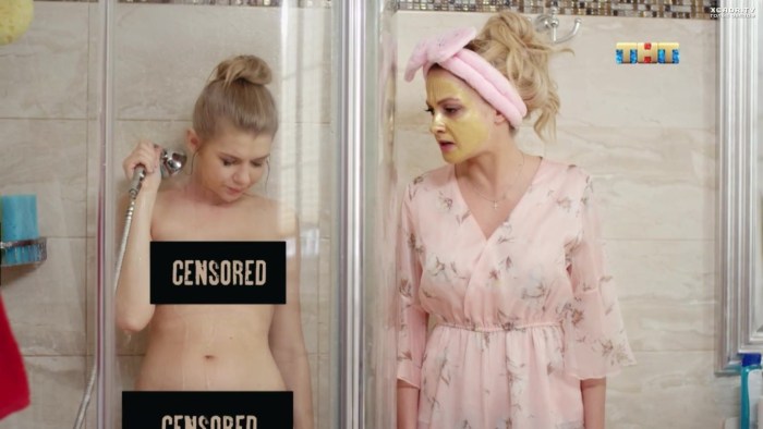 Julia Peresild in the film Territory bed stage