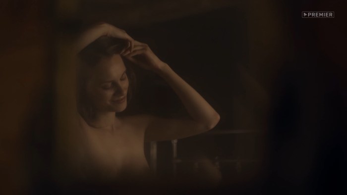 Alena Mikhailova Tattoo on her back