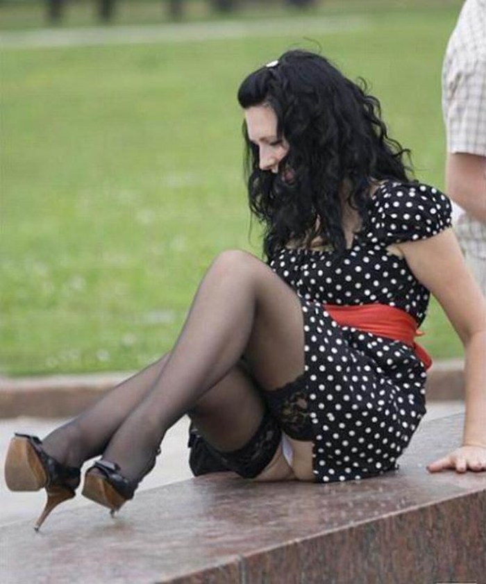 I sat down in my skirt