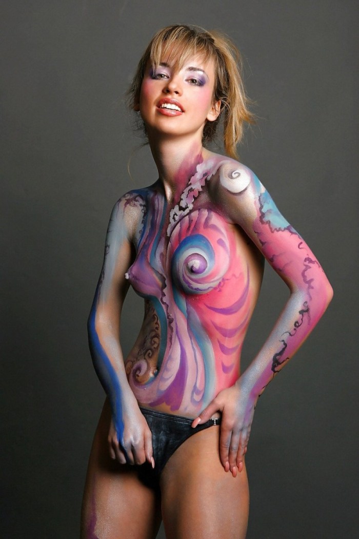 Naked athletes Body Art