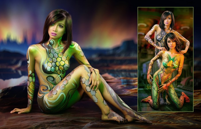 Naked women in the gym