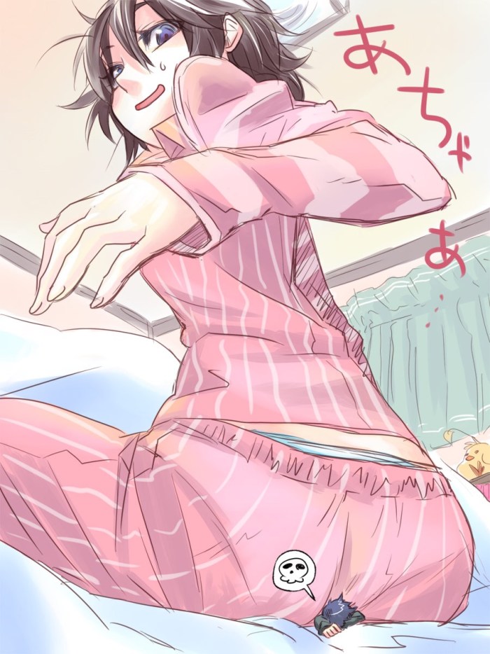 Beautiful slender girls without panties