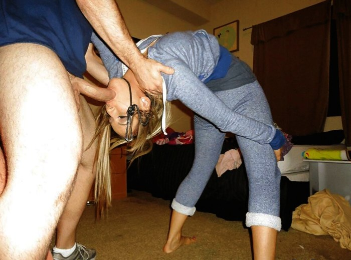 The ass peeps out from under the skirt