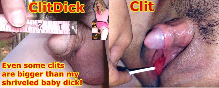 Huge clitoris on a huge cock