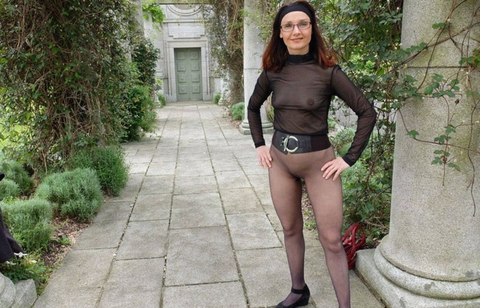 Slutty See Thru Clothes in Public Pusi