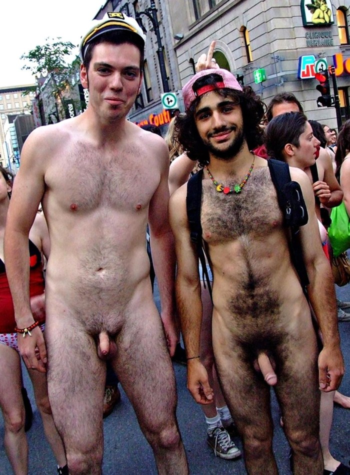 Naked hairy Caucasians