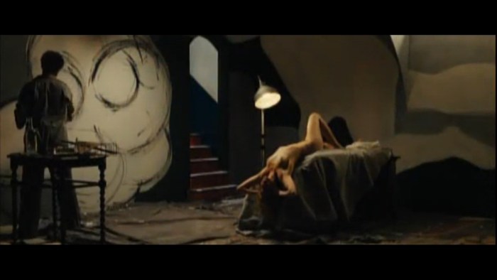 Porn actor with long hair with BRA OLSON