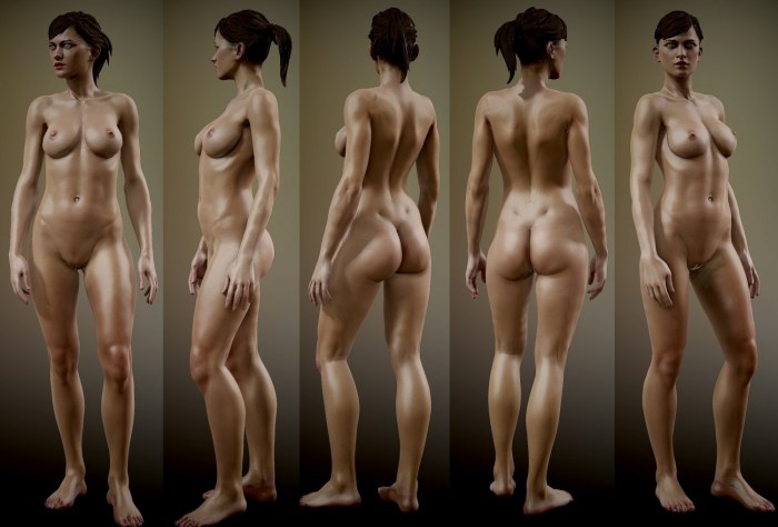 Naked girls from all sides