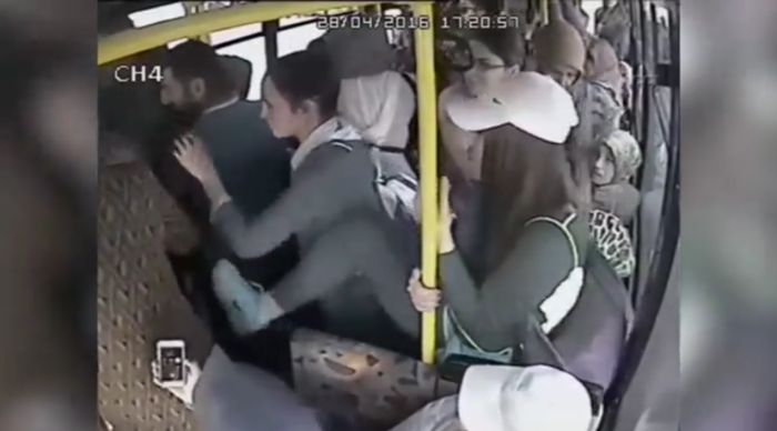Perverts in buses in transport