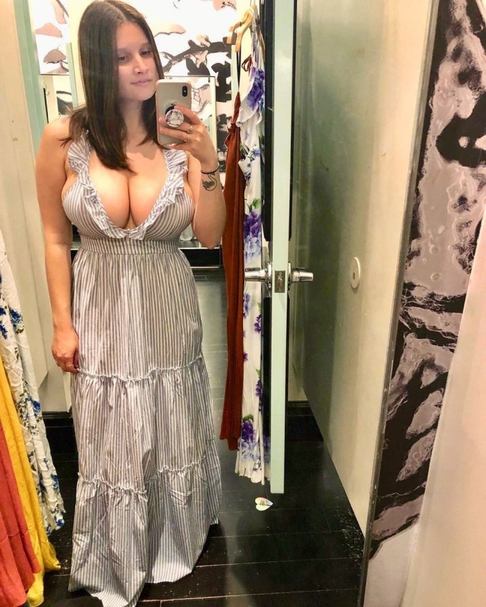 Elastic breasts in the topic