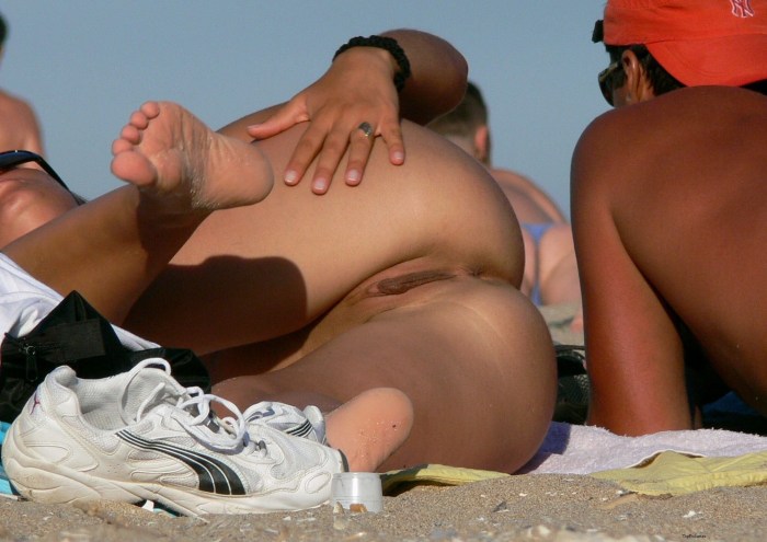 Mature pairs of nude in nature