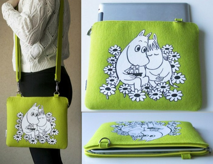 Bag with mumy trolls
