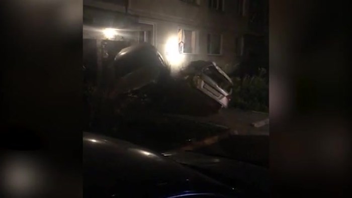 Fire at the Gradsky Cemetery Chelyabinsk