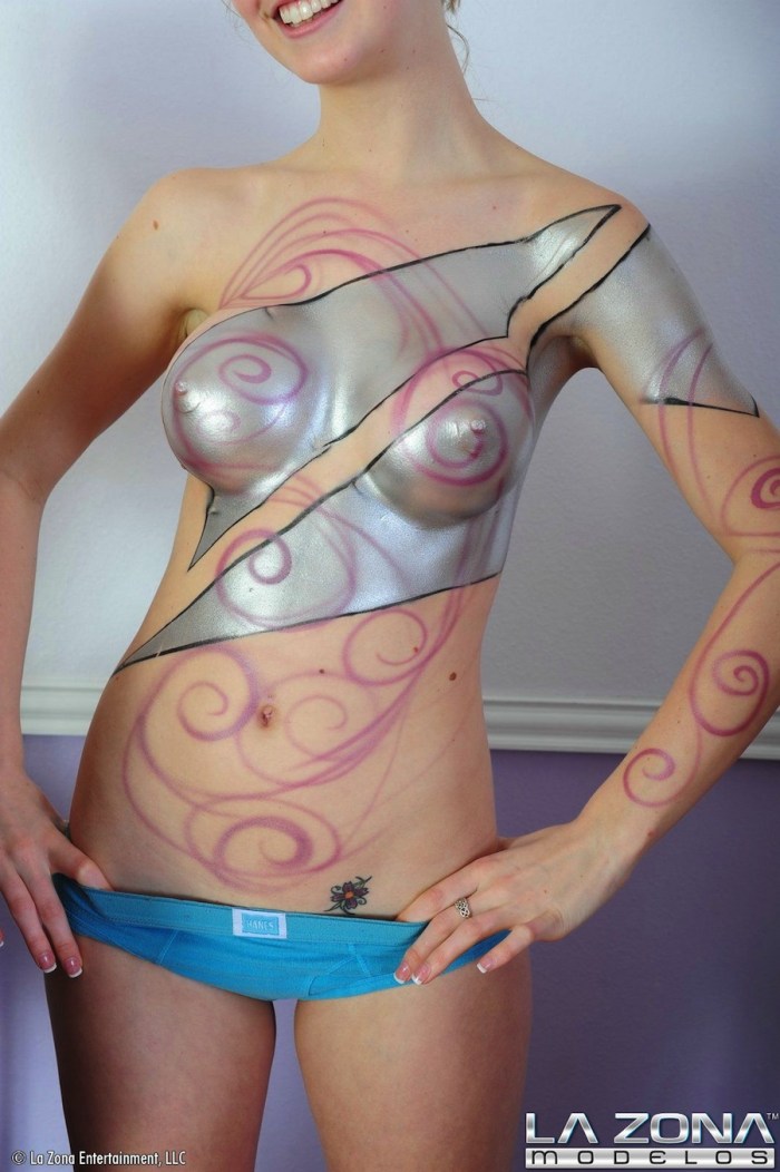 Body art small breasts