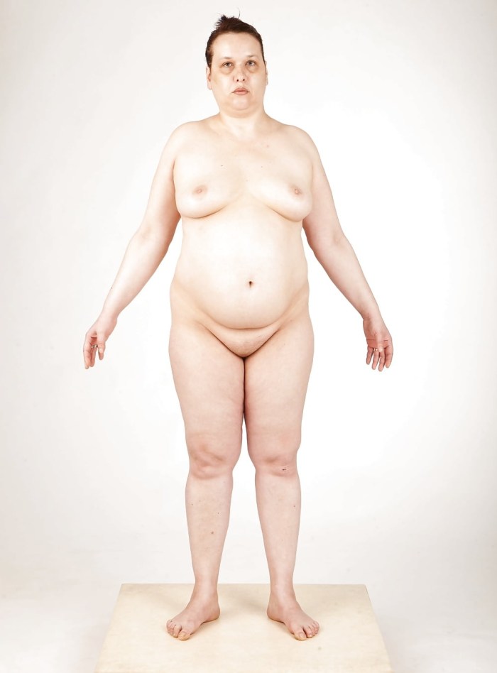 Fat women undress
