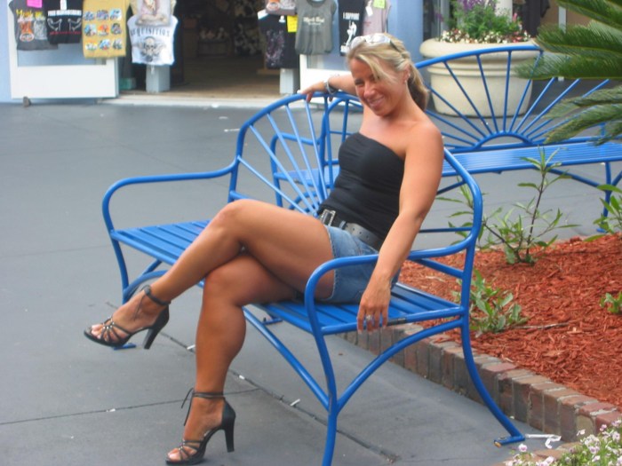 The legs of adult women