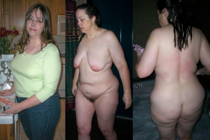 Mature women undress naked