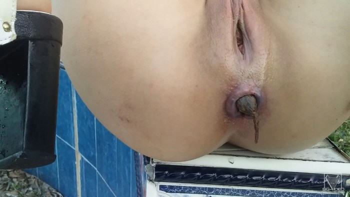 Hidden camera in the street toilet