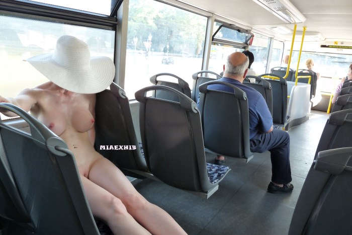 Completly Naked on Public Bus Viper Girls