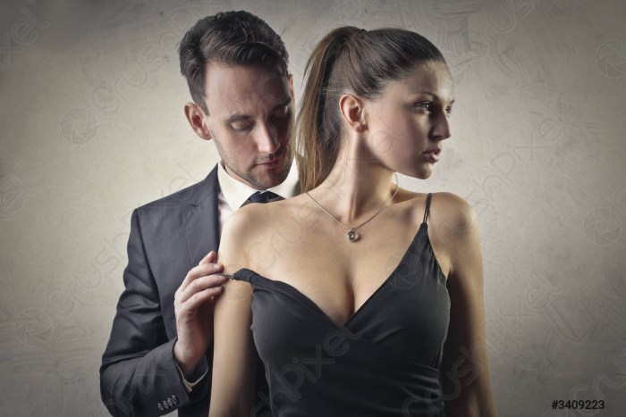 A woman of section of a man