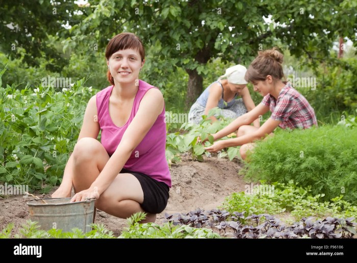 Wife in the garden