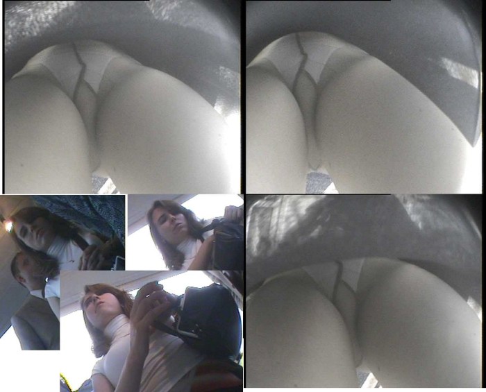 Peeping under the skirt