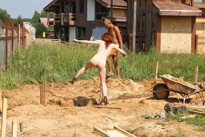 Naked women in shameful situations