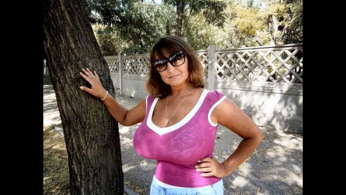 Elderly busty women in swimsuits