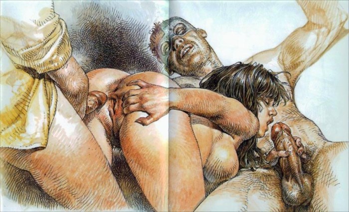 Erotic illustrations