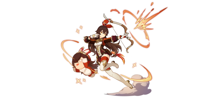 Amber Splash Art Genshin