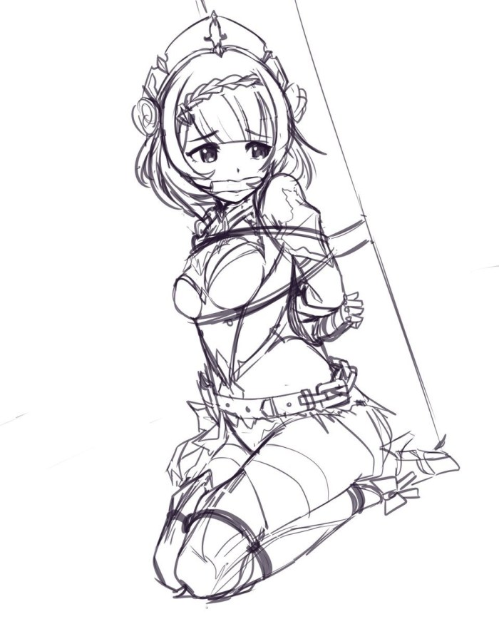 Amber Genshin Impact with onions