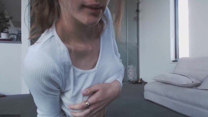 Masturbation of a girl in front of the camera