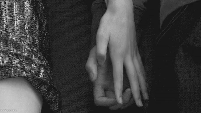 Gif hand in men's panties