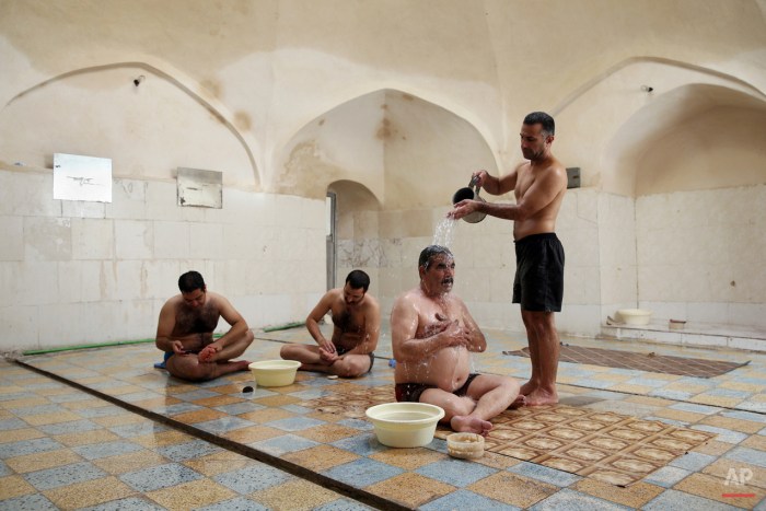 Muslims in the bathhouse