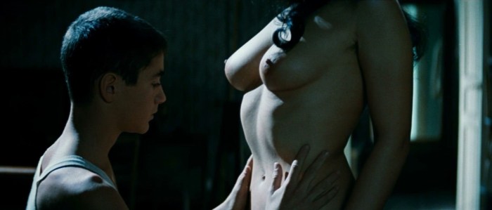 Naked Monica Bellucci in Malena's film