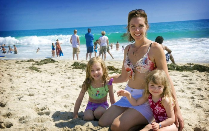 Mom in a swimsuit