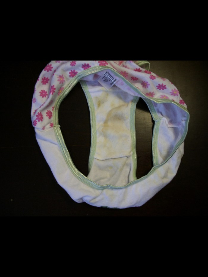 Women's panties worn