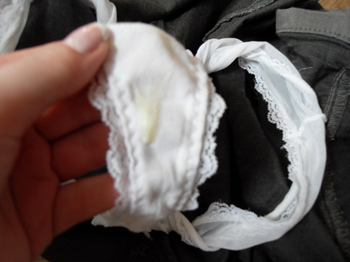 Sweet discharge on panties