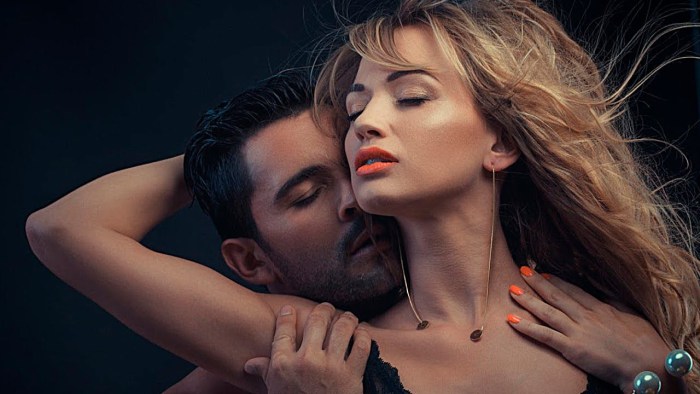 Man and woman passion