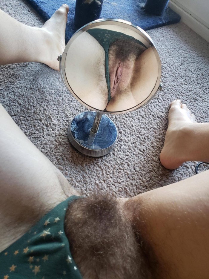 Items in hairy pussy
