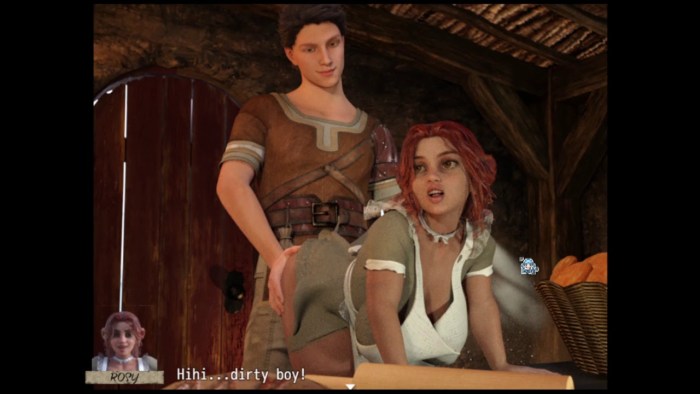 Erotic girls of the peasant woman