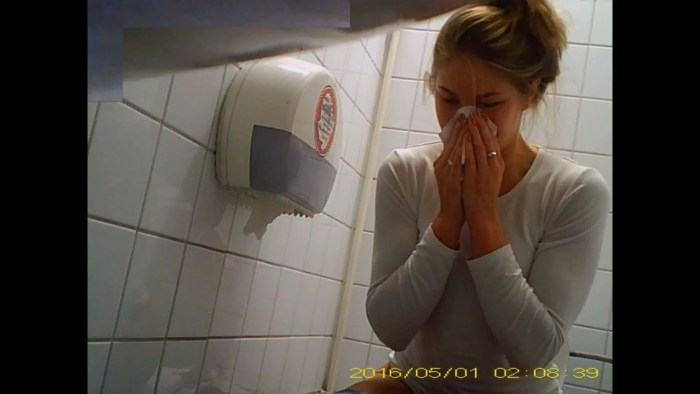 Naked drunken girls on the toilet