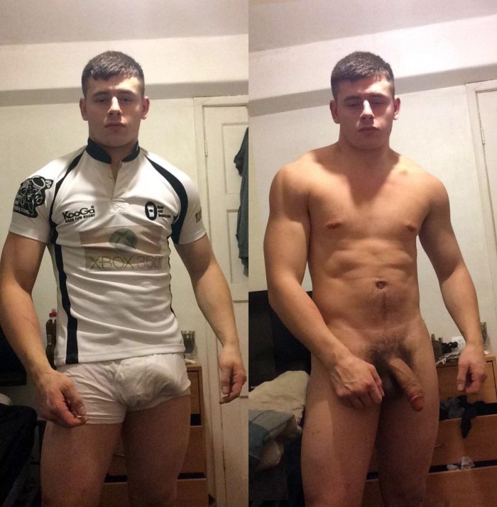 Men ftm dressed and undressed