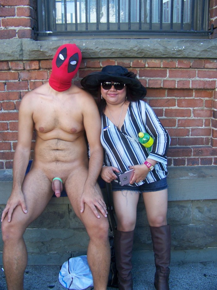 Naked men dressed women