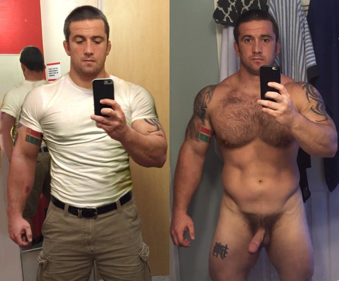 Naked Seryozha's suit without panties vs naked lipstick