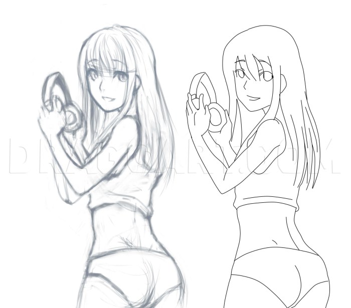 Drawing pose for drawing