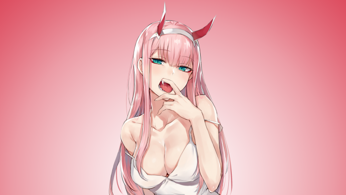 Zero Two anime ahegao